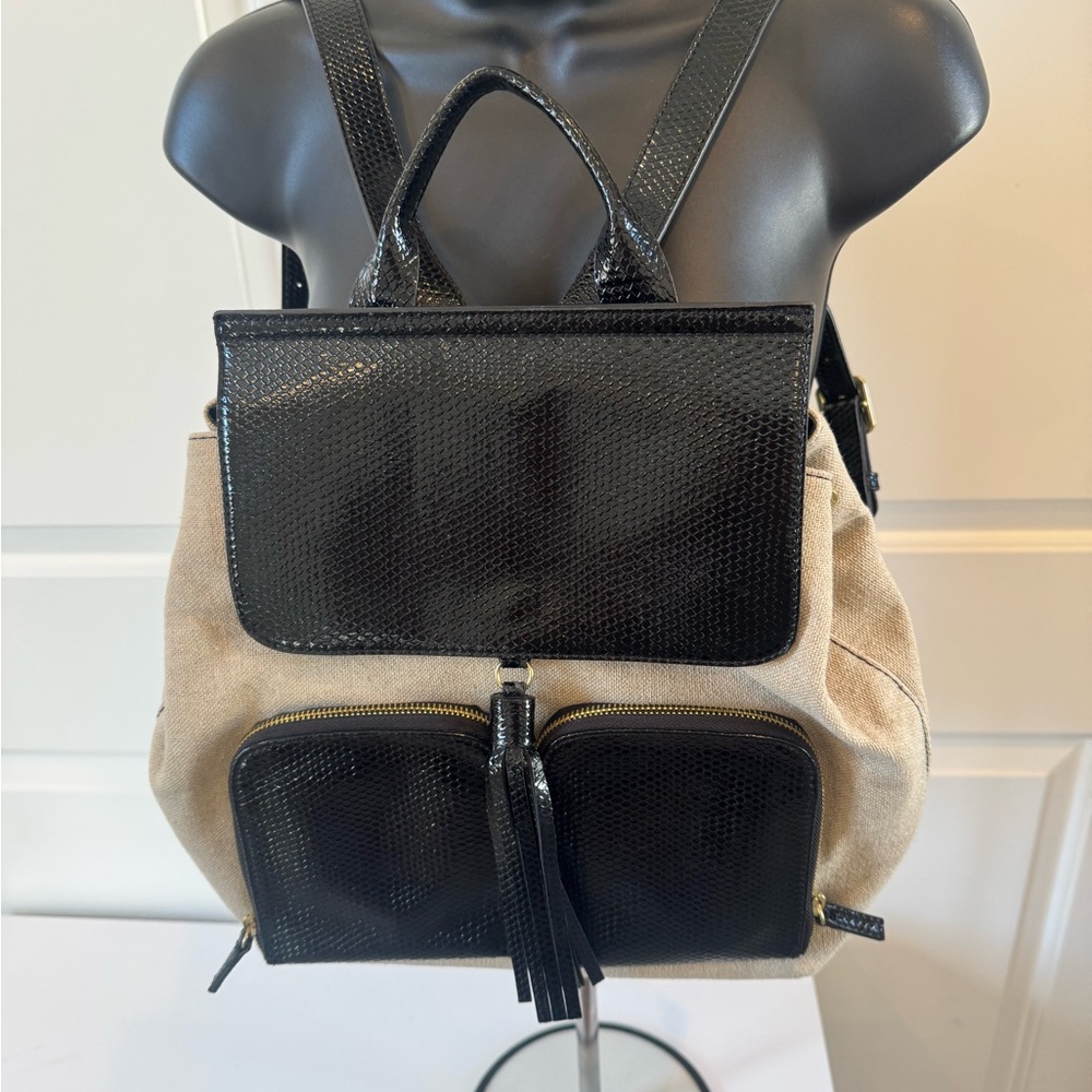 Nine West Black and Tan Backpack